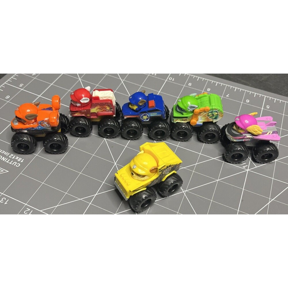 Paw Patrol Pup Squad Mini Monster Truck Vehicle Set Of 6